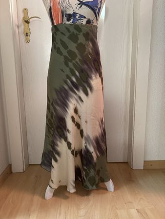 Jupe longue motif tie-dye taille unique viscose
