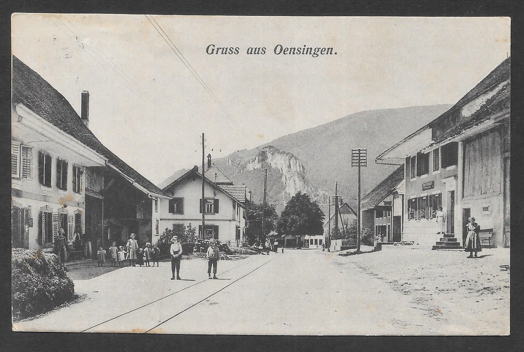 Ansichtskarten: Oensingen Strassenpartie – Gebraucht aus Olten von clotaldi