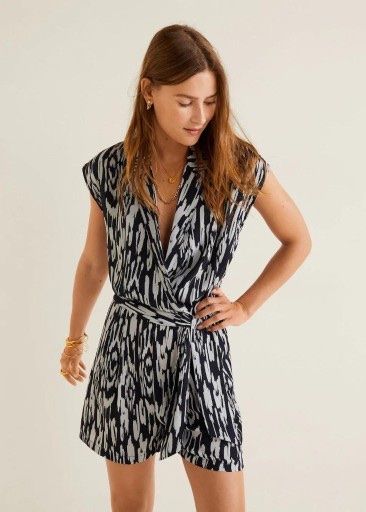 Mango Tute: Combishort Mango imprimé noir et blanc taille M – Nuovo (secondo la descrizione) da Avry-sur-Matran venduto da Anarda 5
