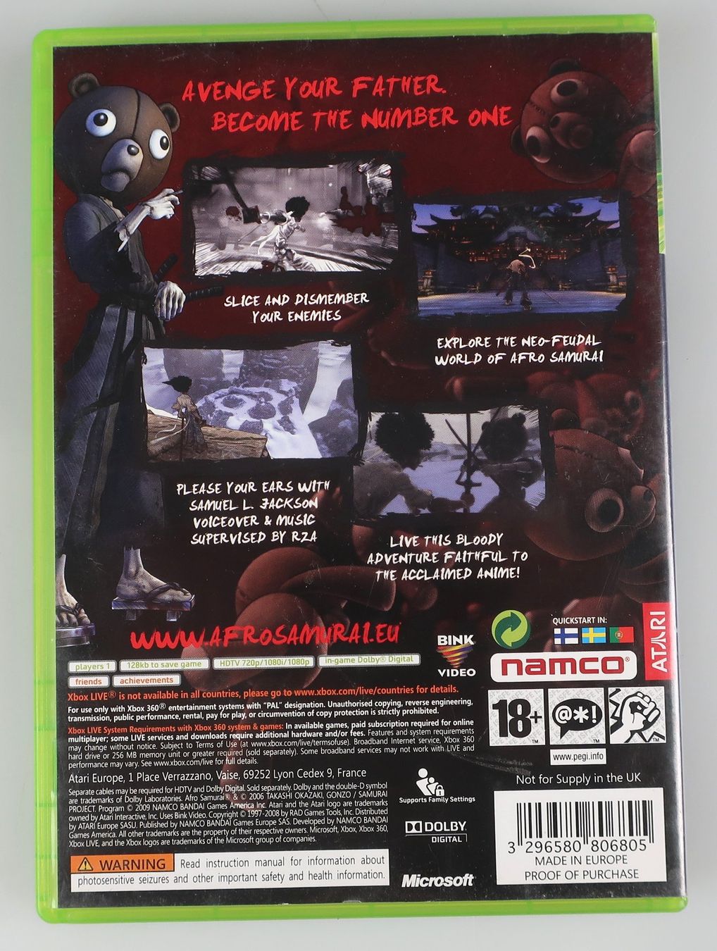 Namco Jeux: Spiel Afro Samurai Xbox 360 – D'occasion à Rüti ZH par Restwert_Rueti_ZH 1