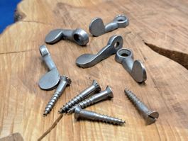 5 kleine antike Fenster Vorreiber, 4cm, Eisen (LOT2120#FBS2)