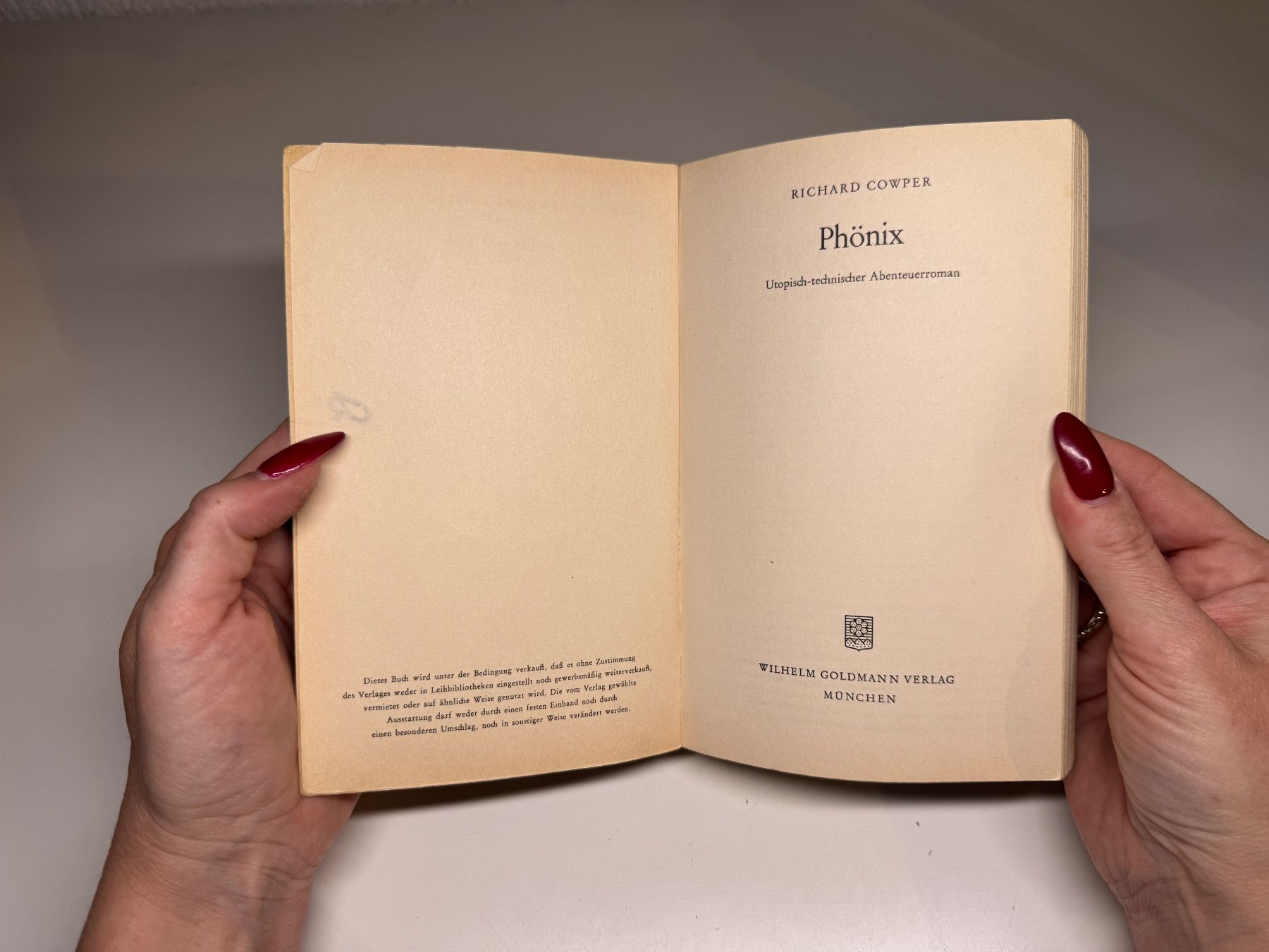 Libri: ROMAN: Richard Cowper, Phönix – Usato da Grosswangen venduto da Deutsche_Romane 3