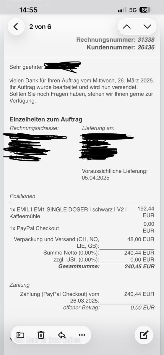 Kaffeemaschinen & Espressomaschinen: Emil Em 1 Singel Doser – Gebraucht aus Triengen von Idonknow 2