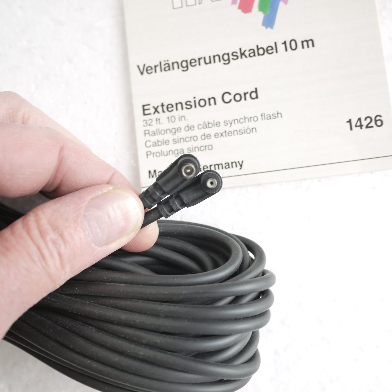 Kaiser Flash: Kaiser 1426 Blitzkabel / câble flash Cable -- 10 m -- NOS -- – Nuovo (secondo la descrizione) da Egg b. Zürich venduto da JCB 1