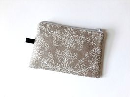 Täschchen für Kundenkarten Kleingeld Handarbeit beige neu
