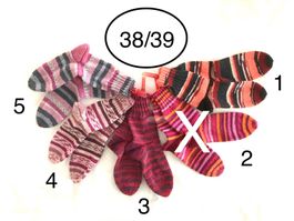 handgestrickte Wollsocken, 38/39