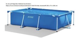 Intex Frame Pool 300 x 200 x 75 cm inkl. Skimmerfilterpumpe