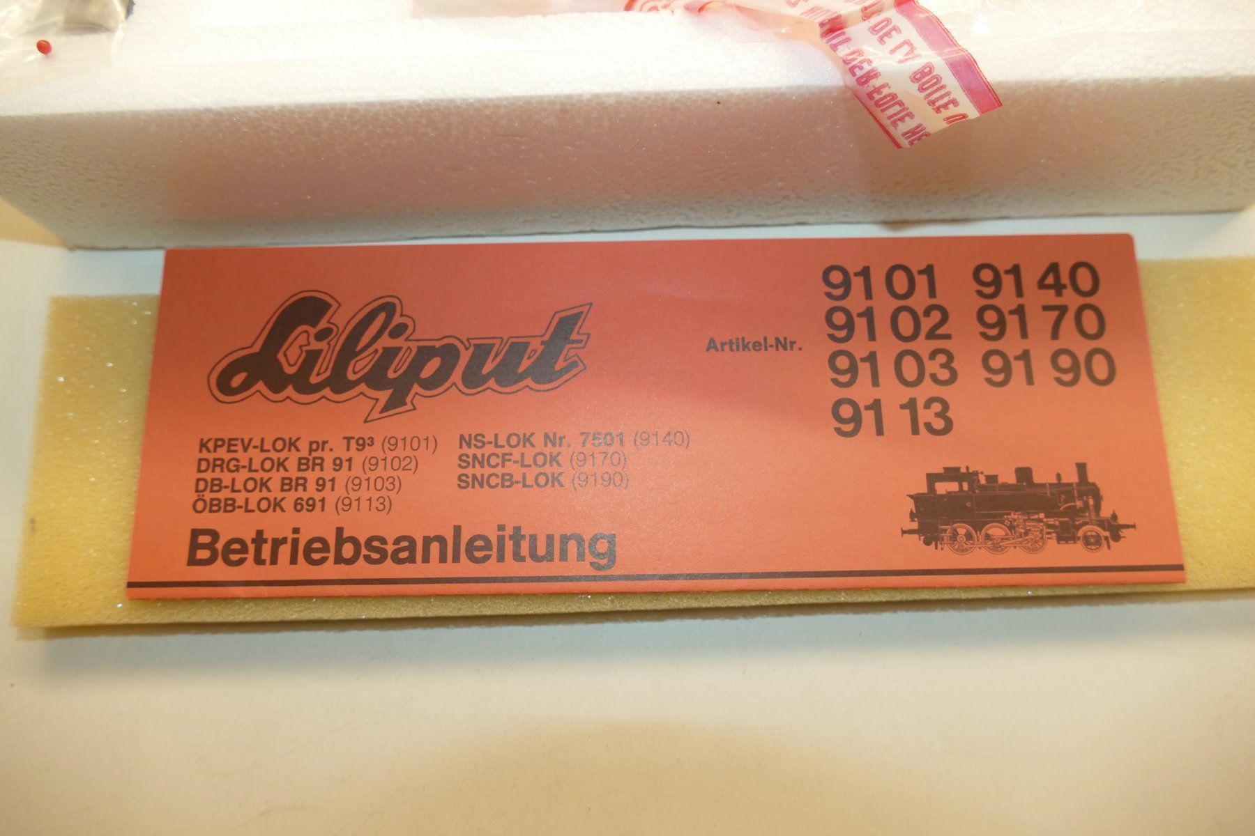 Liliput Modellini di ferrovie: Liliput H0: OVP Dampflok BR 91 – Usato da Niederhasli venduto da rail-duerst 1