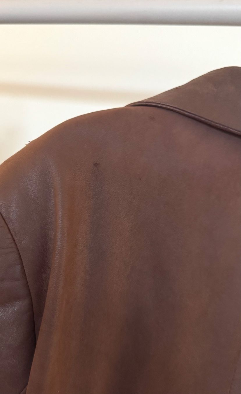Cappotti: Vintage Over-sized brown leather trench coat LIGHT – Usato da Zürich venduto da di_archive 4