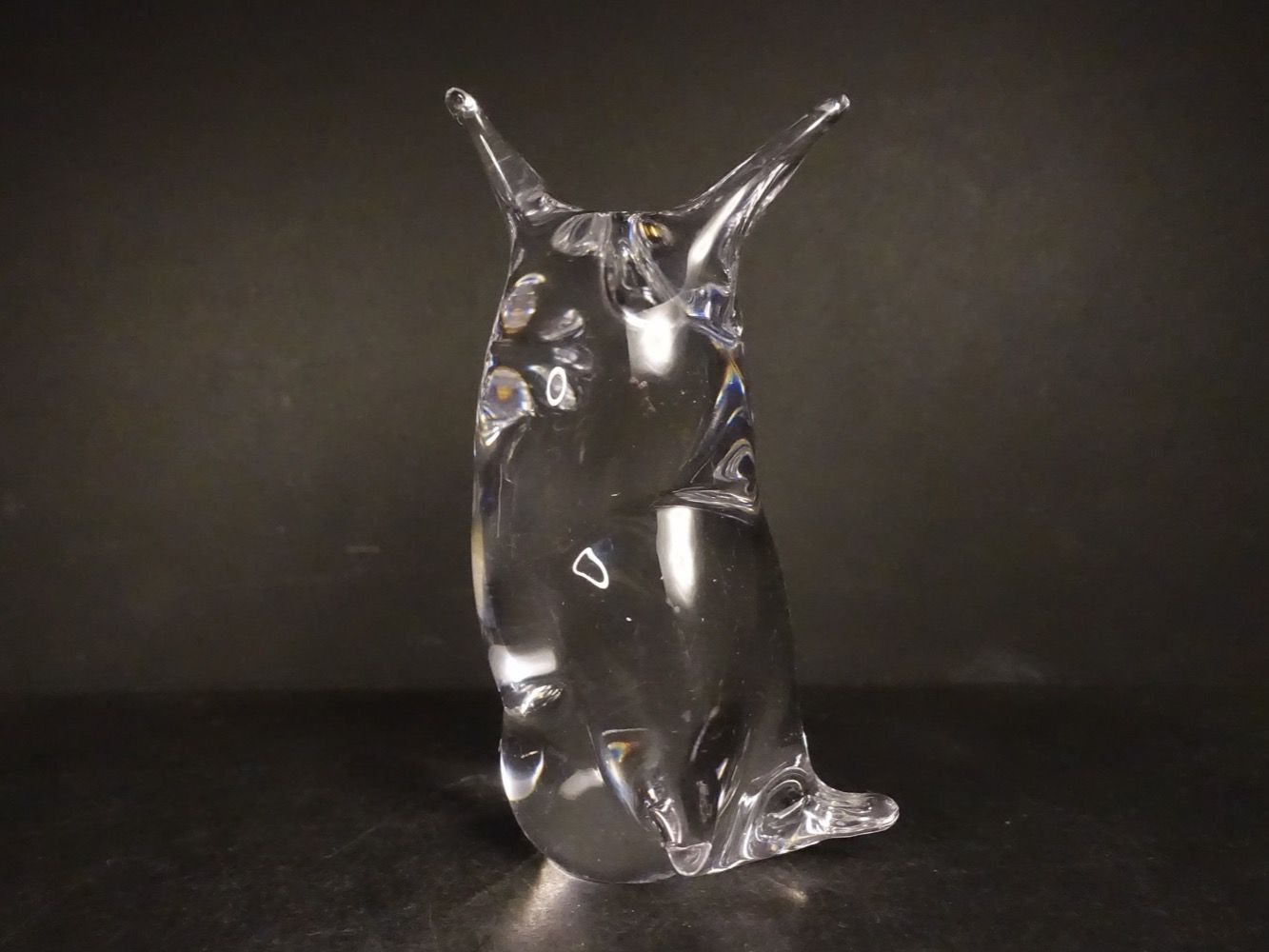 Statuette: Eule aus Kristallglas – Usato da Russikon venduto da Eulenfeder 2
