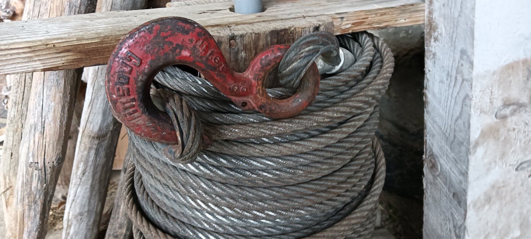Ferramenta: Stahldrahtseil mit Lasthaken gebraucht – Usato da Schwarzenegg venduto da Klopfi44 1