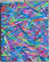Acryl-Bild "Nr.09", 40×50cm steht zum Verkauf