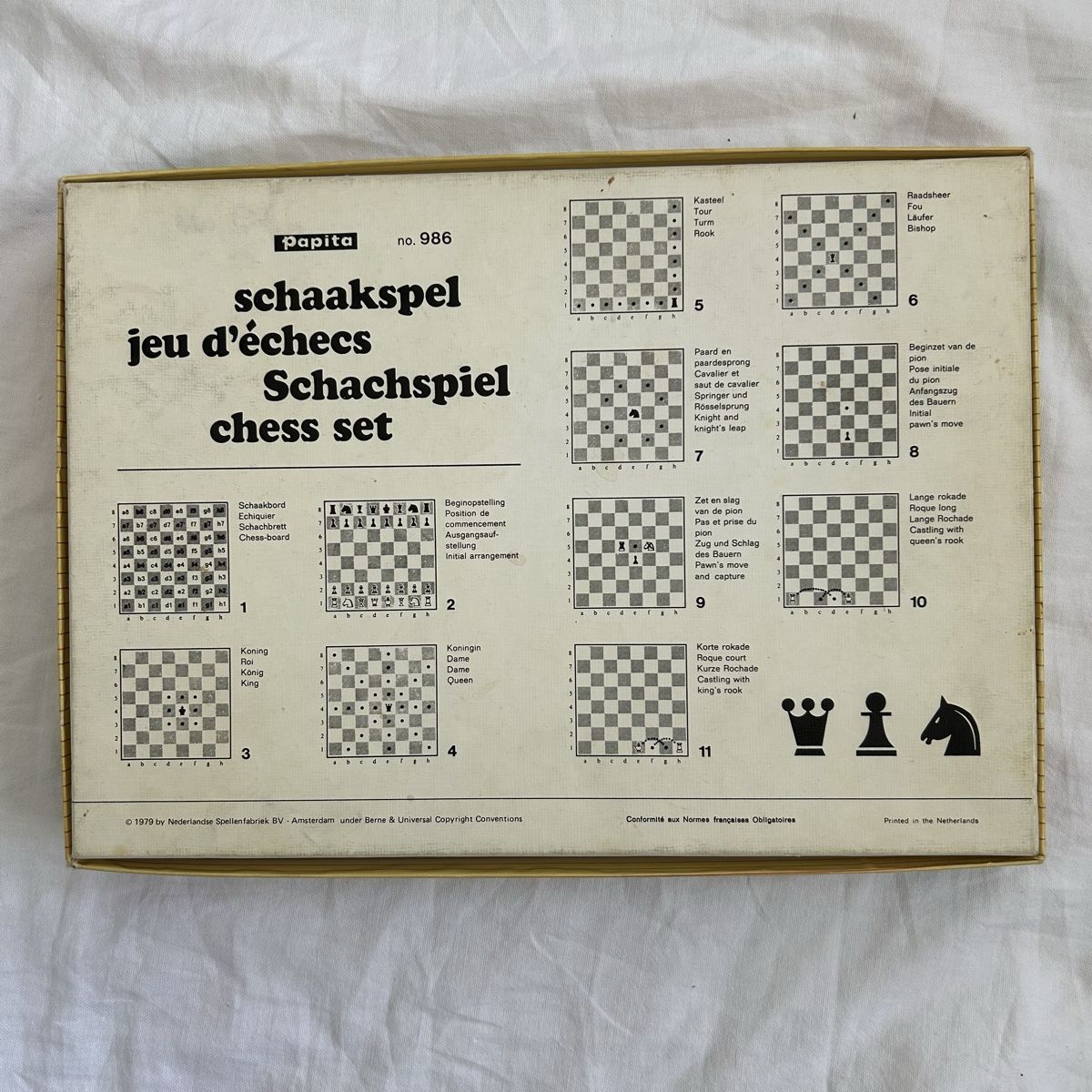 Giochi: Jeu d'échecs vintage complet "Papita" – Usato da Genève venduto da Niara18 1