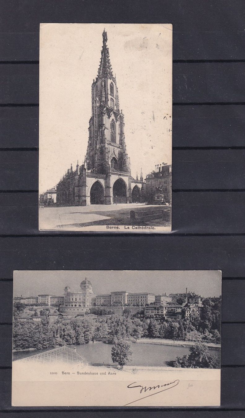 Cartoline postali: Cartes postale BERN   circulées – Usato da Nyon venduto da an54 2