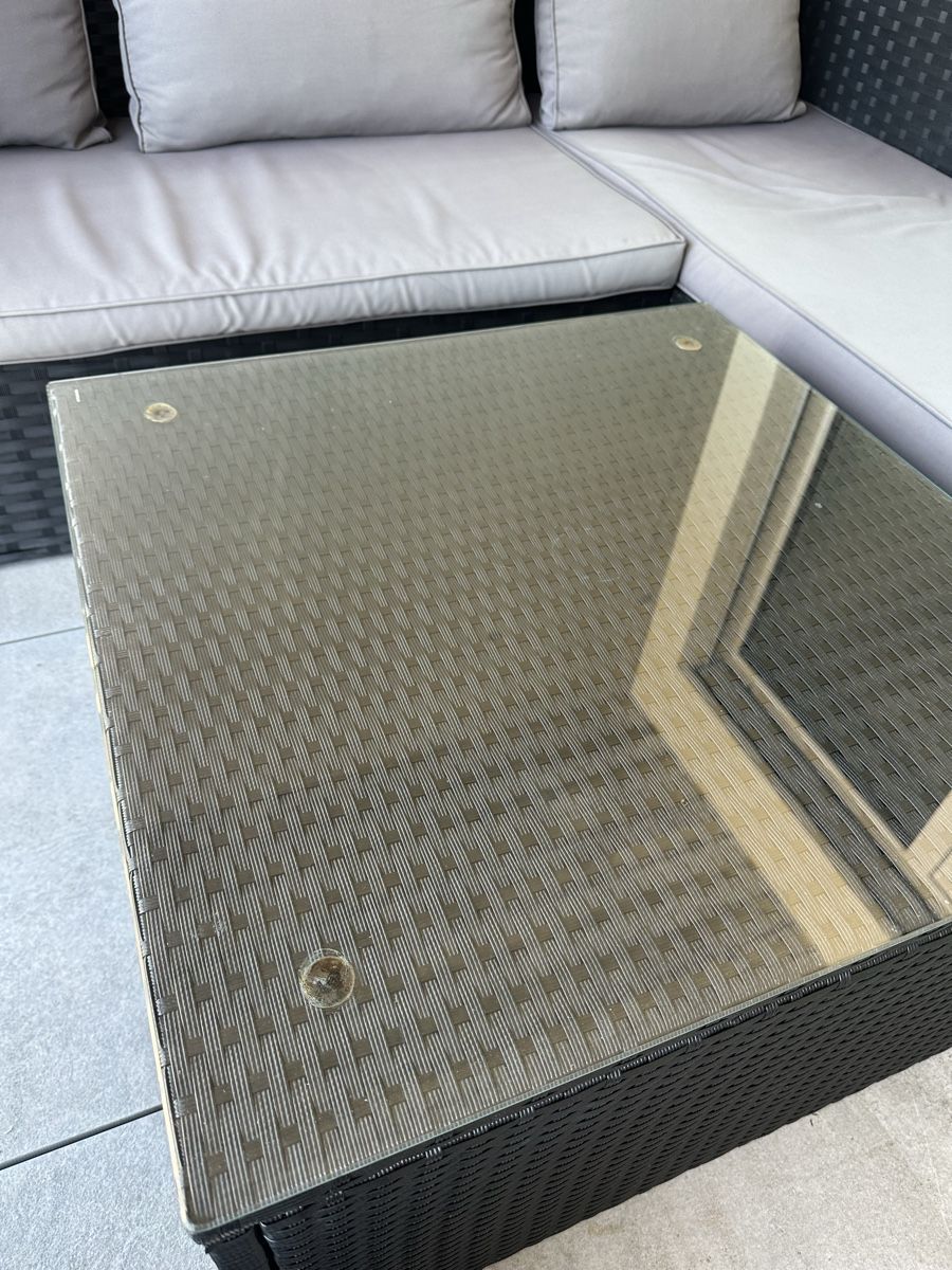 Sedie a sdraio: Polyrattan Lounge Gartenmöbel - Set schwarz/grau – Usato da Oberuzwil venduto da PreownedAllure 2