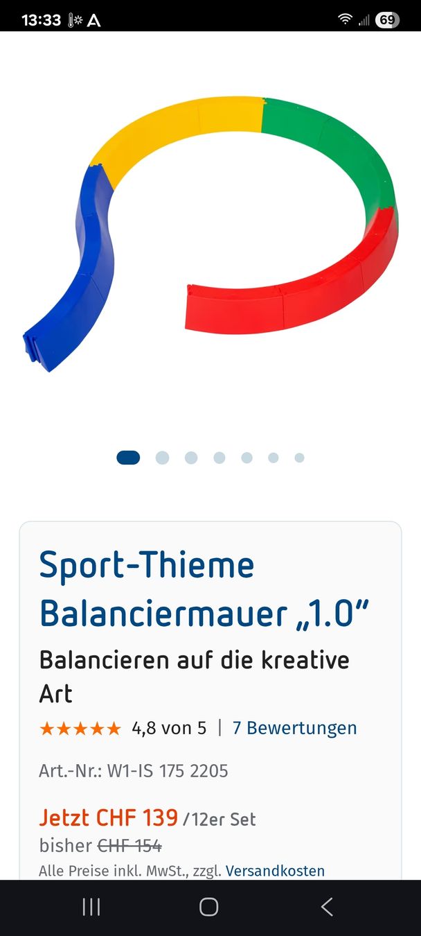 Giocattoli: Balanciermauer 12er Set, guter Zustand – Usato da Hedingen venduto da Anemonia2005 1
