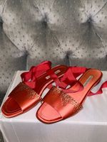 Neue Roberto Festa Sandalen Gr 40  Satin Steinen...
