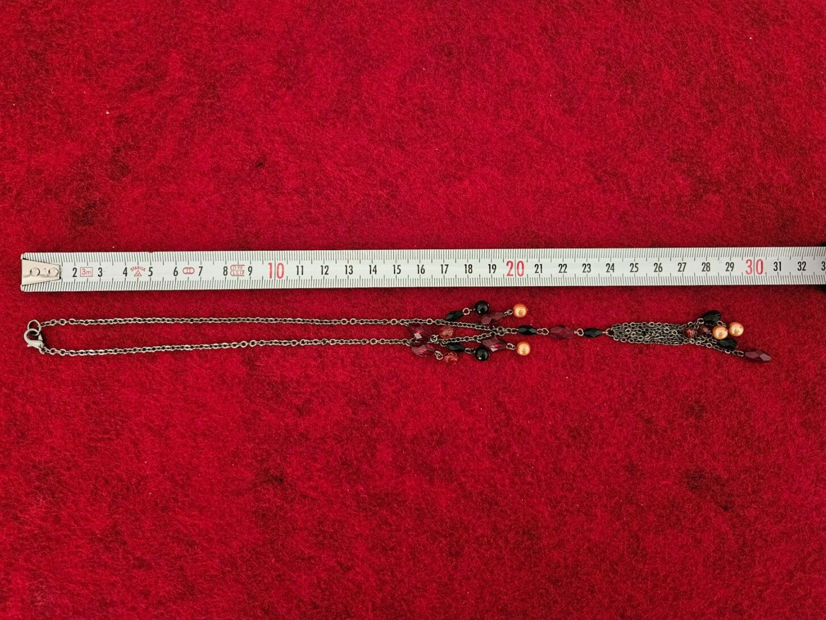 Catenine: Modeschmuck Kette mit Glasperlen und Metallanhänger – Nuovo (secondo la descrizione) da Menziken venduto da sura76 6