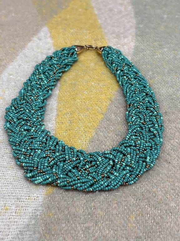 Ketten: Turquoise beaded necklace – Gebraucht aus Birsfelden von Vic_toria