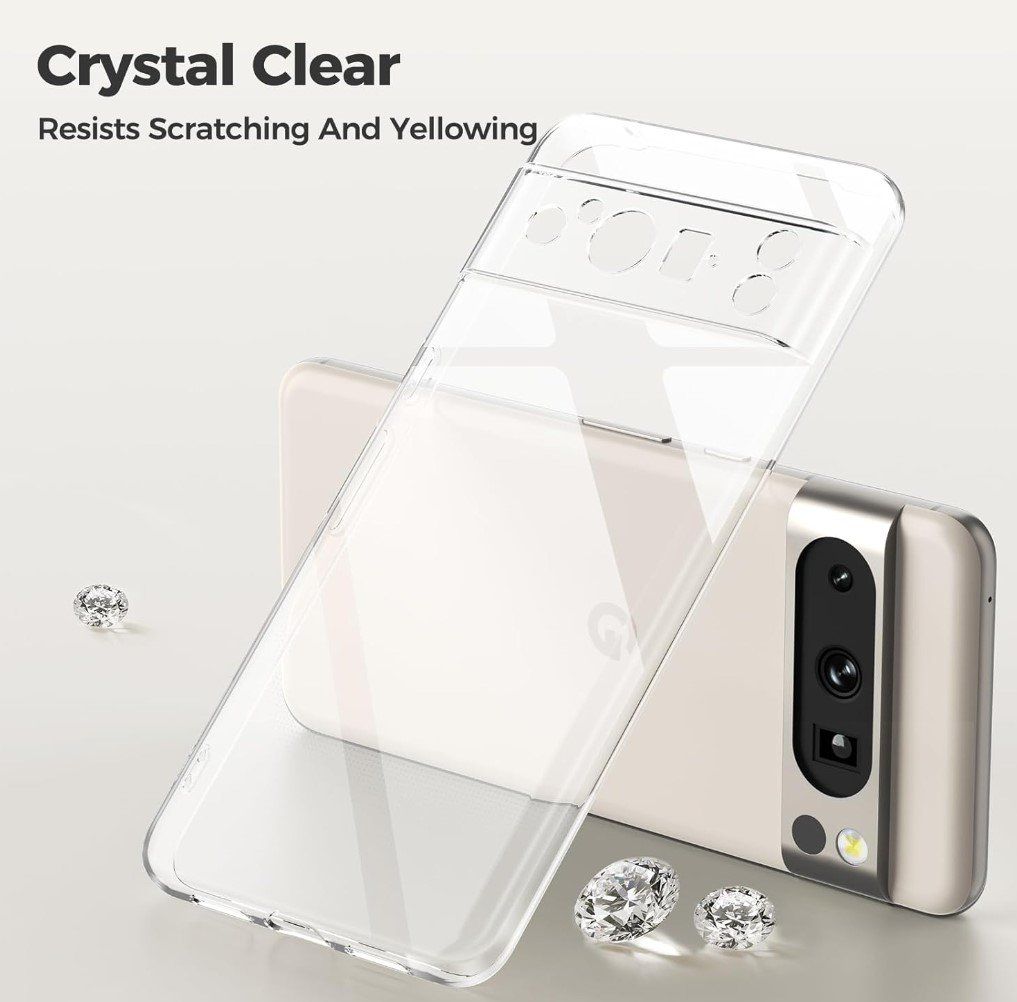 Cover & Protezioni schermo: Google Pixel 8 Pro Hülle Case transparent TPU dünn weich – Nuovo e nell'imballaggio originale da Rorschacherberg venduto da elektrofreak 5