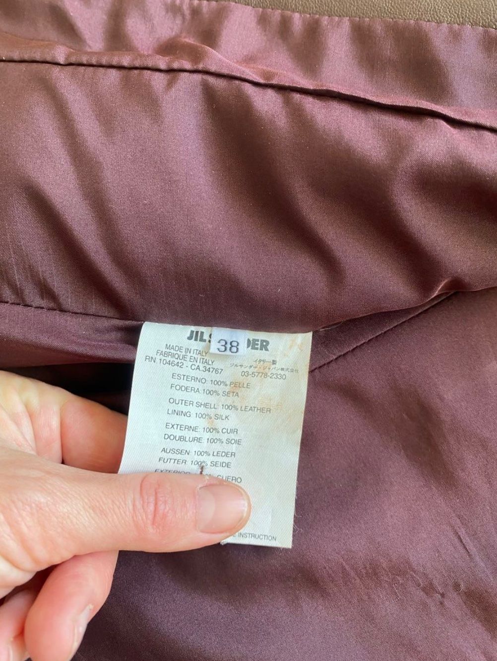 Jil Sander Vestes: Jil Sander Lederjacke 38 – D'occasion à Zürich par jara_11 6
