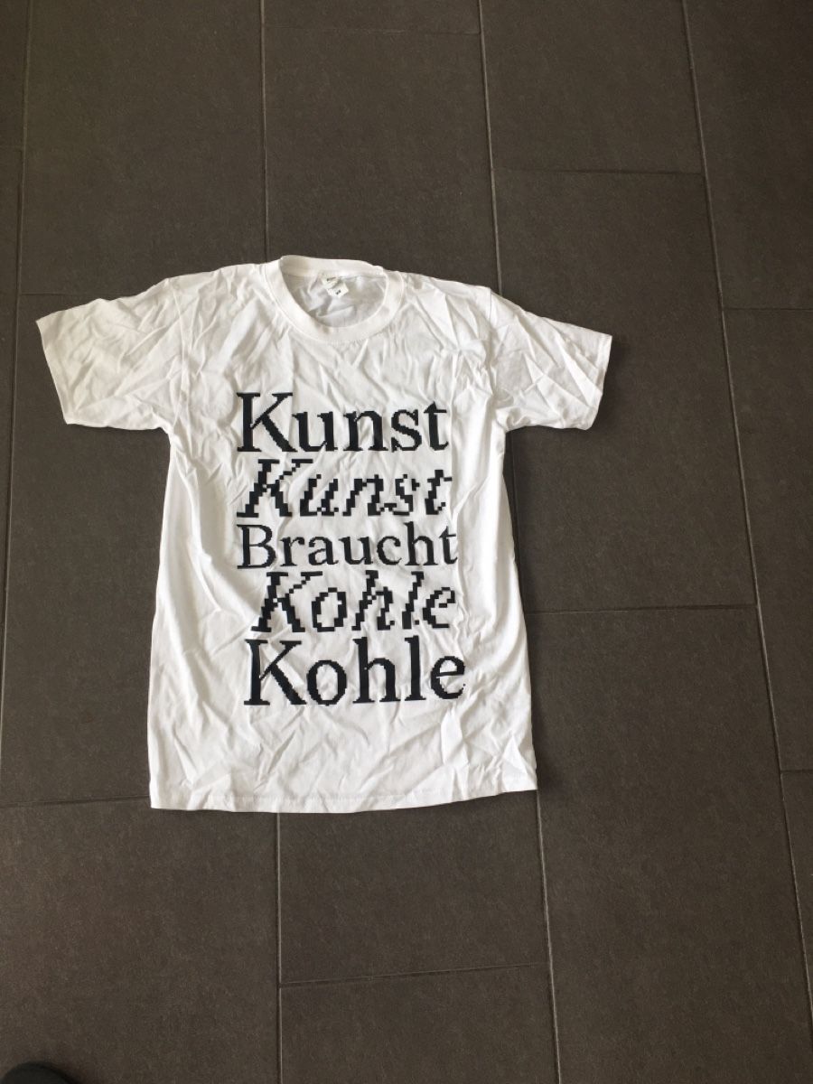 T-shirt: Weisses Kunst T-Shirt mit Spruch Grösse S – Nuovo (secondo la descrizione) da Biel/Bienne venduto da Bolagol9