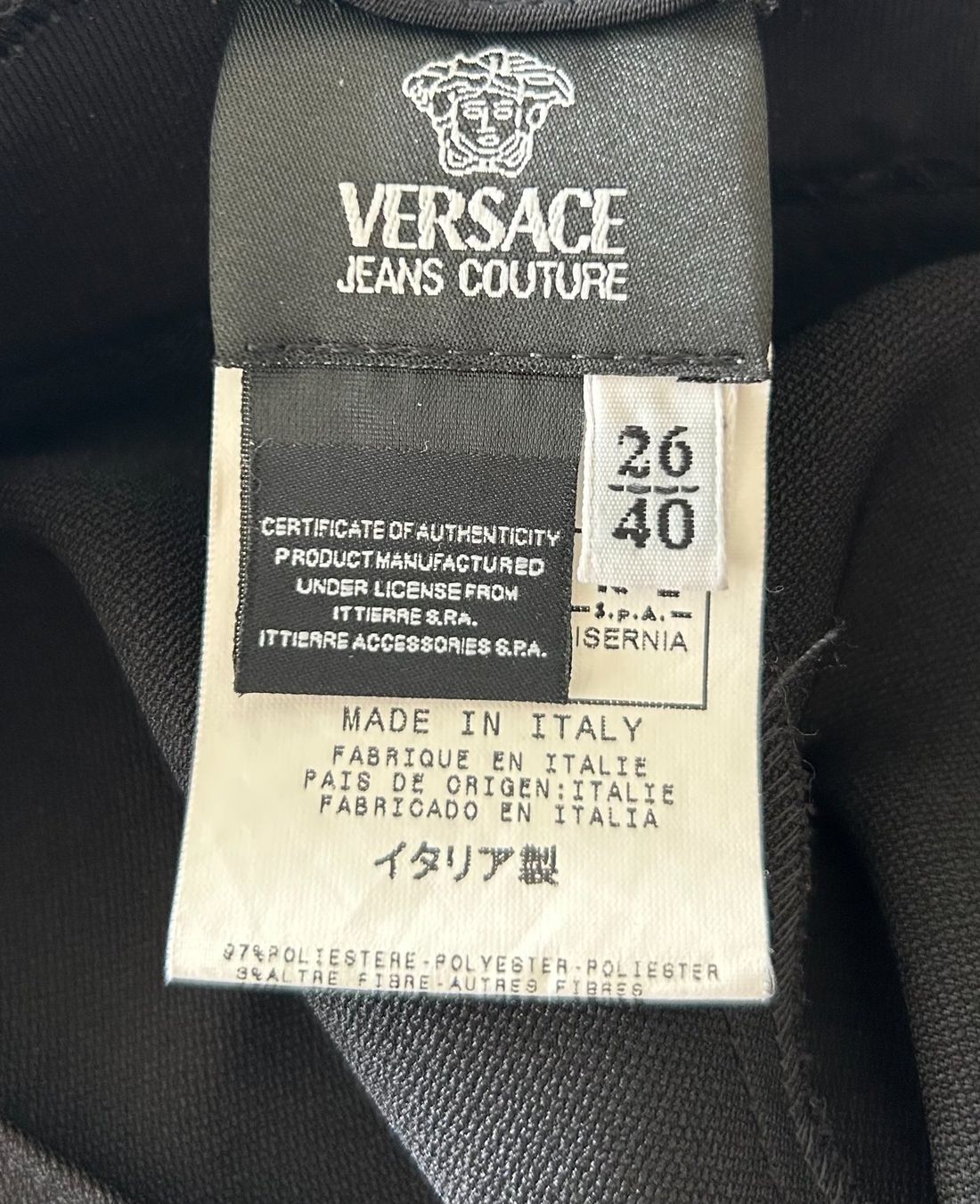 Vestiti: Elegantes, schwarzes Versace-Kleid – Usato da Zuerich venduto da HomeHaven 5