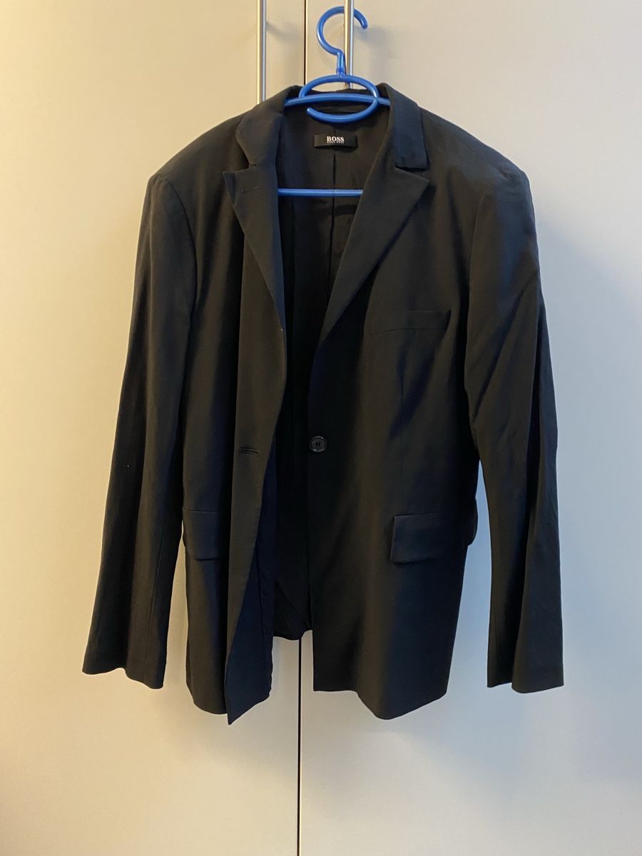 Hugo Boss Completi & Tailleur: Schwarzer BOSS Blazer, Gr. 42 – Usato da Merlischachen venduto da aly_9ncj