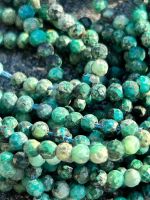 Strang echte facettierte chrysocolle Kugeln 2 mm