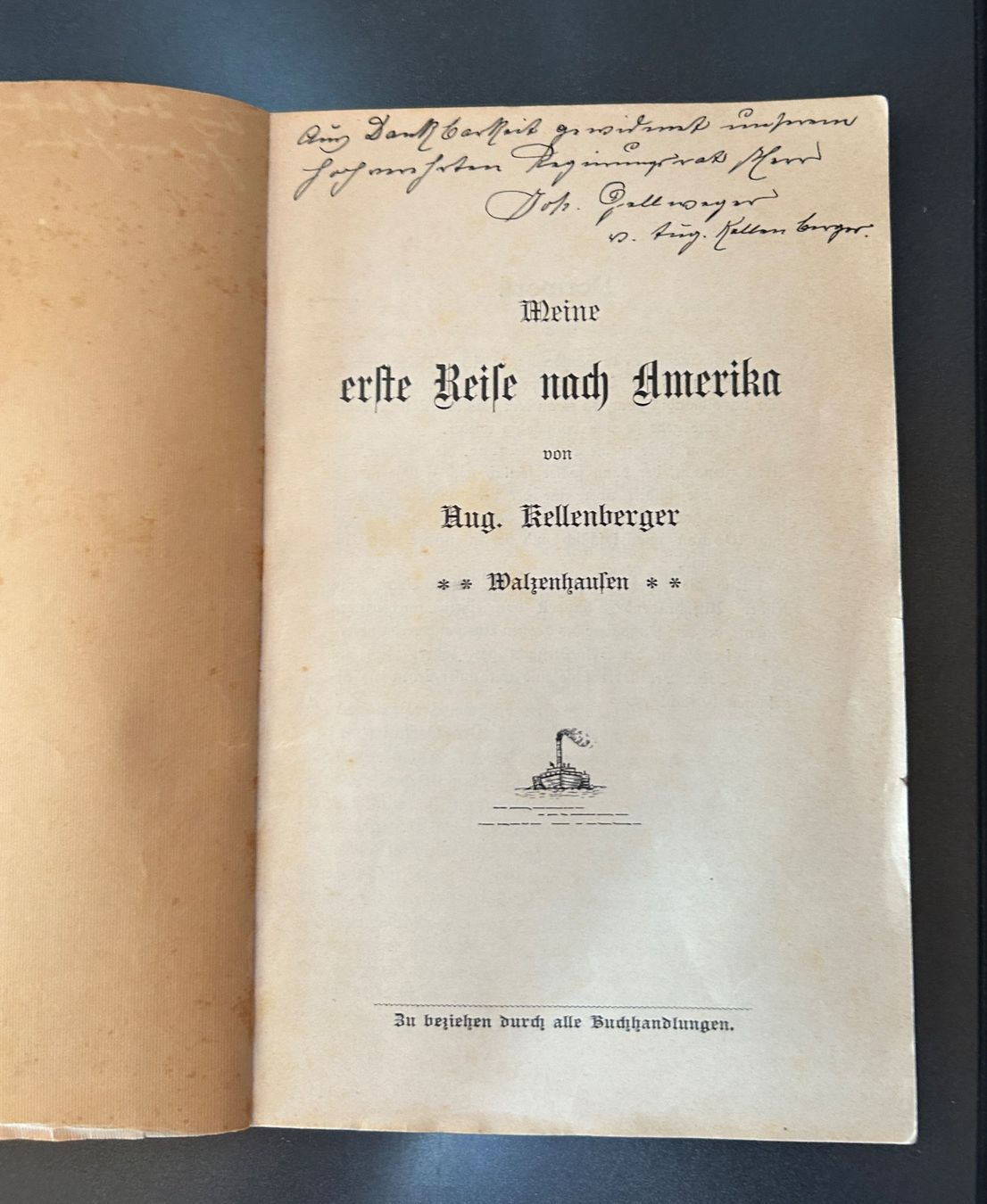 Libri: erste Reise nach Amerika 1904 – Usato da Untervaz venduto da buesmig 1