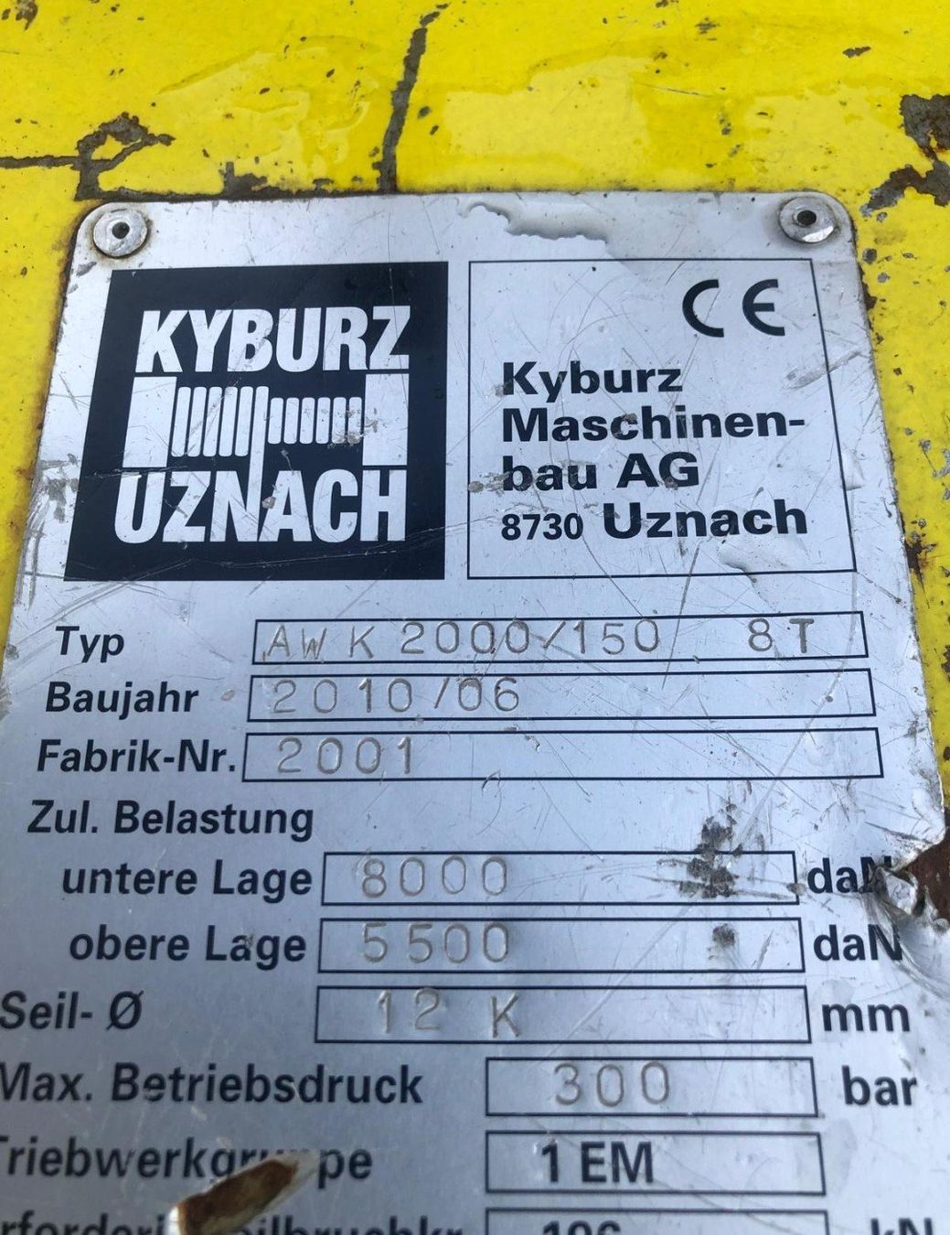 Menzi Muck Escavatori: Kyburz Seilwinde zu Menzi Muck – Usato da näfels venduto da fendt02 3