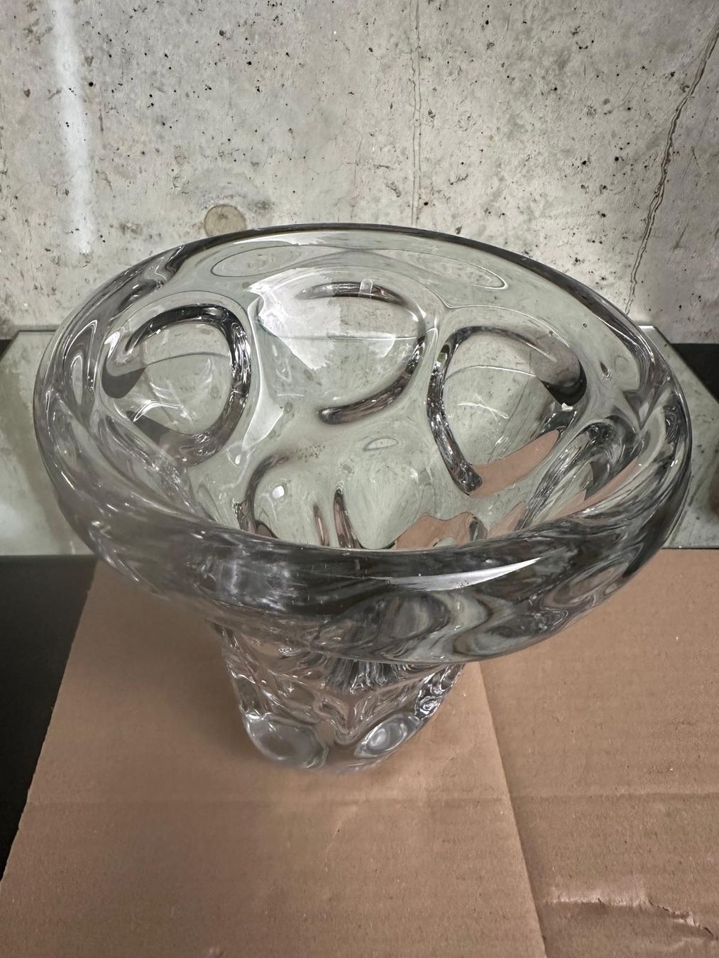 Vase & Récipients: Unique Hand Blown Vase - heavy decorative crystal vase – D'occasion à Lausanne par vas_mbk2 2