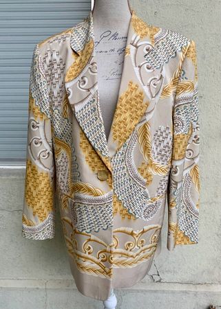 Splendide blazer vintage LOUIS FÉRAUD 53%soie t.44