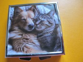 Süesses Pillendösli mit Hunde und Katzen Motiv, neu