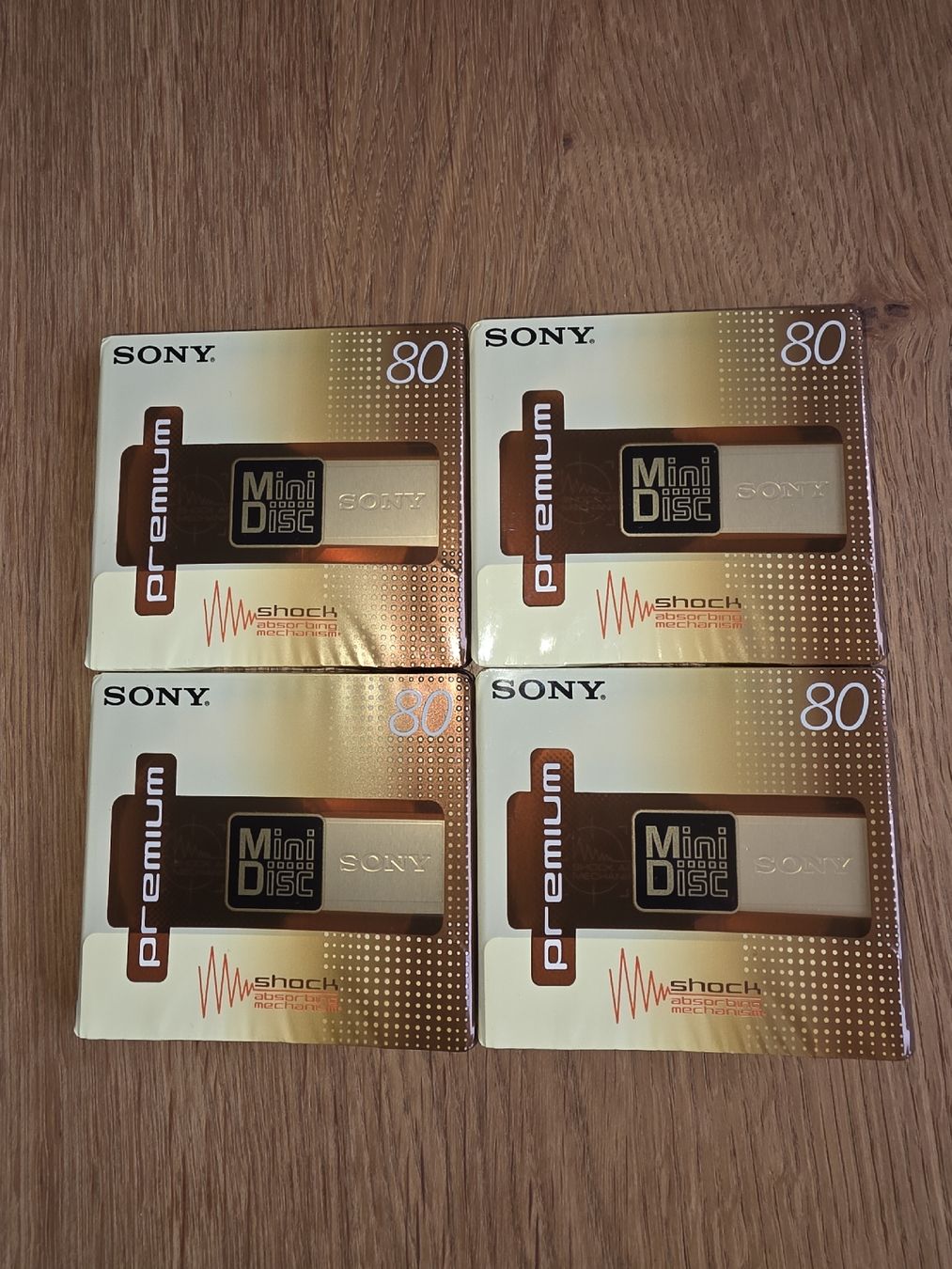 4 Stück SONY MDW-80PR MiniDisc Recordable, original verpackt (Neu ...