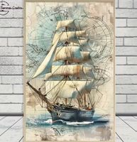 Diamond Painting Segelschiff