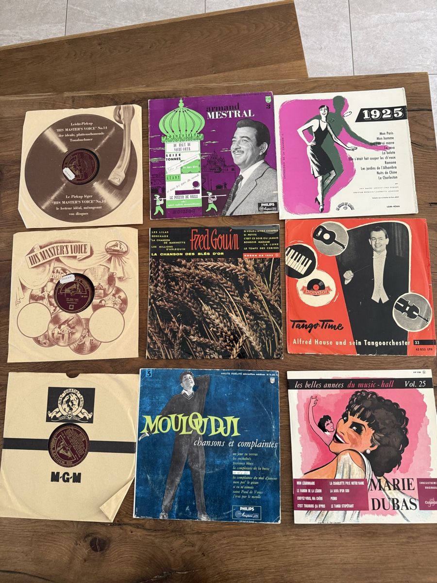 Dischi in vinile: Disques vinyles divers – Usato da Marin-Epagnier venduto da allemandetvincent