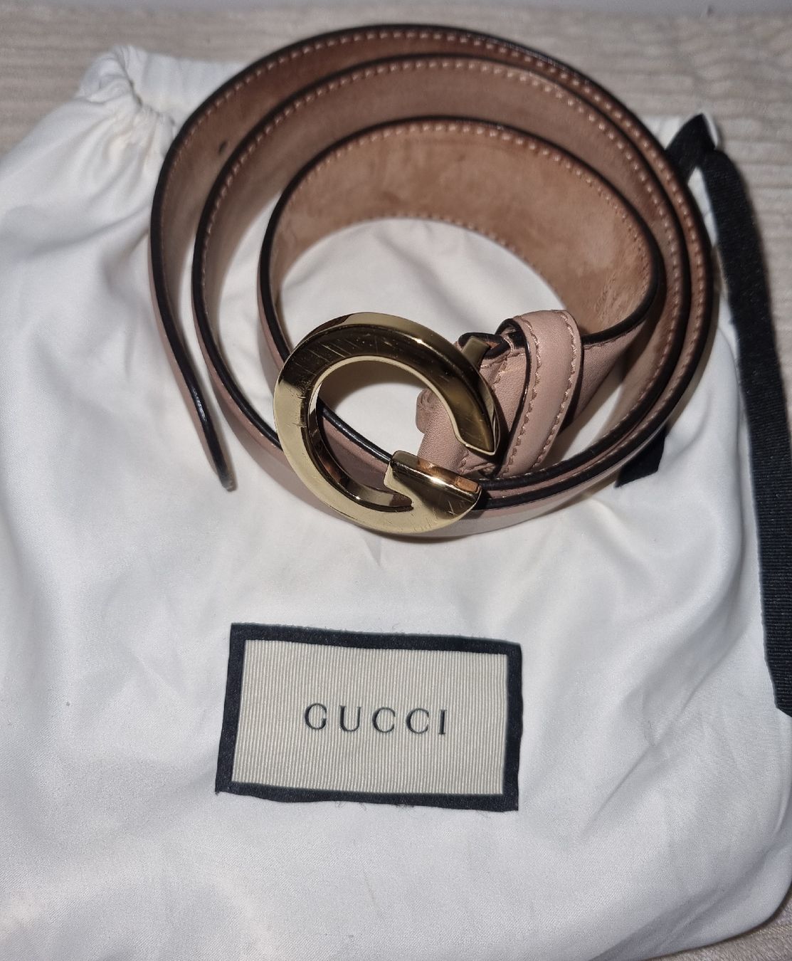 Cinture: Hingucker Gucci Damengürtel nude/rosa – Usato da Meilen venduto da Angelinaa98