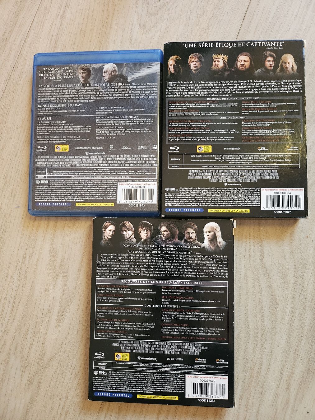 Tutti i DVDs: Game of Thrones Blu-Ray saisons 2 + 6 + Intégrale! – Usato da La Joux FR venduto da car_ck96 1