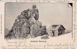 Klubhütte Blümlisalp, gelaufen 1901