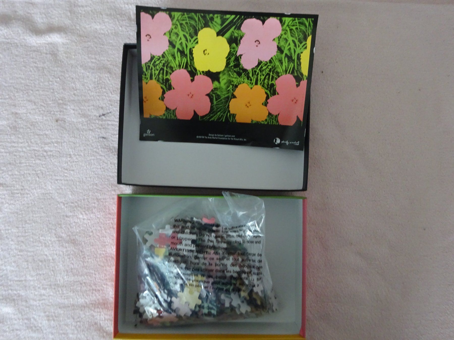 Puzzle: ANDY WARHOL ** PUZZLE ** 300 TEILE ** FLOWERS – Usato da Luzern venduto da xrayspex99 3