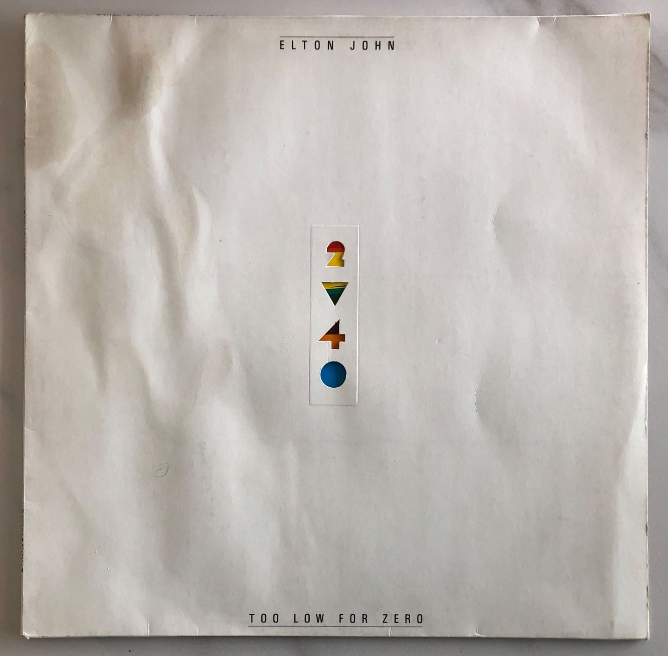 Schallplatten: ELTON JOHN - TOO LOW FOR ZERO – Gebraucht aus Poliez-Pittet von Newtown-Records