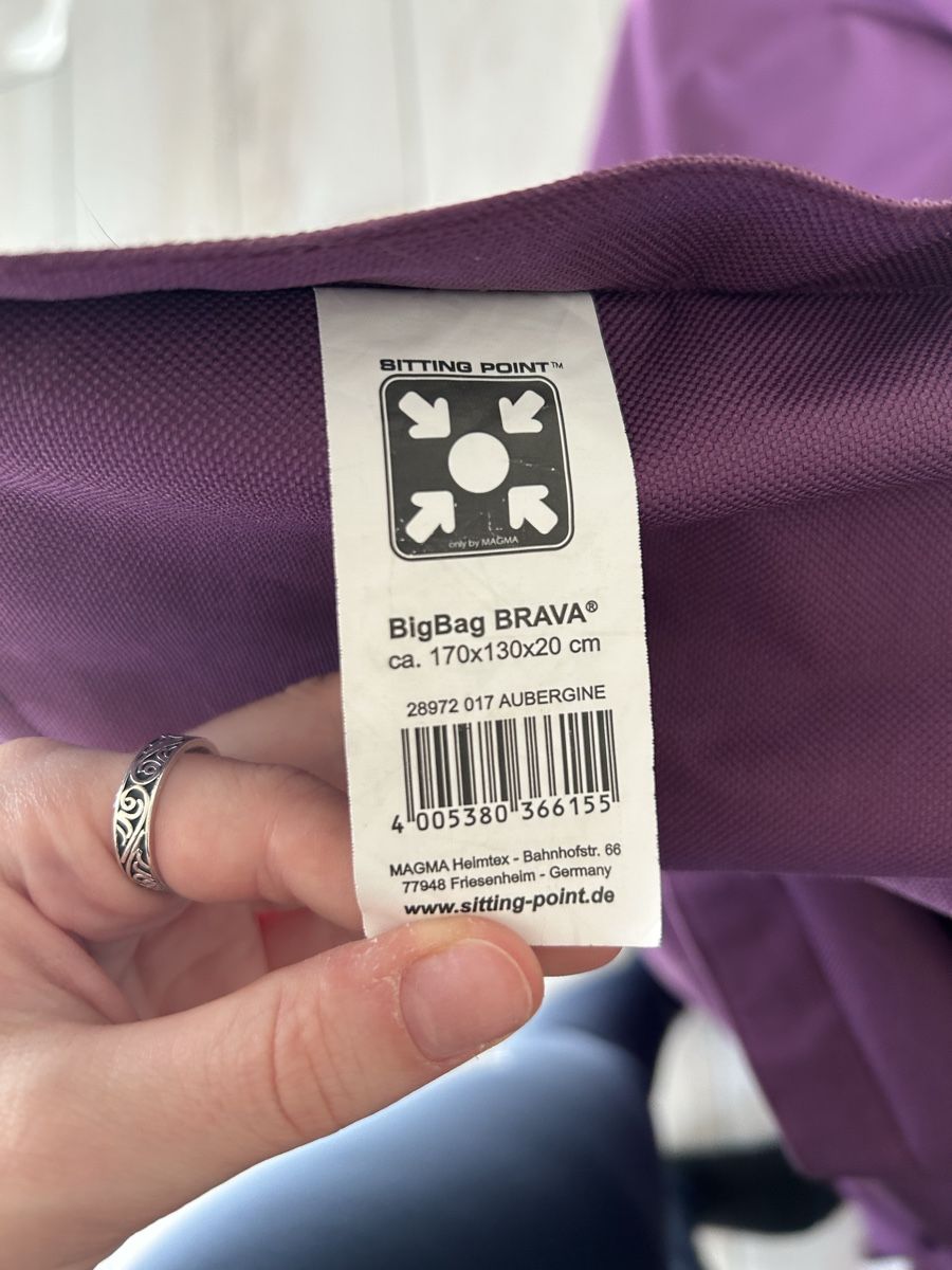 Poltrone: Big Bag Sitzsack in Violett  – Nuovo (secondo la descrizione) da Münchenstein venduto da sam_2g78