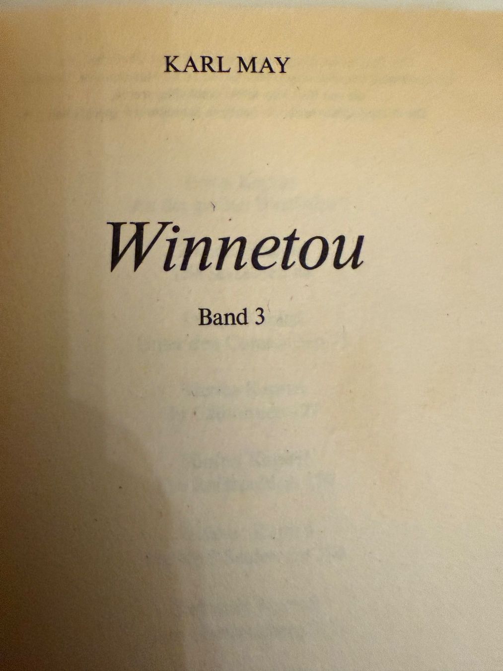 Bücher: Karl May  :  Winnetou    -    Band 1, 2 u. 3 – Gebraucht aus Bern von rewe45 4