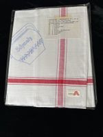 1 Vintage Geschirrtuch Halbleinen 60 x 60 Stickvorlage Topf