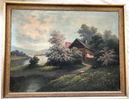 Antikes Gemälde - Öl auf Leinwand (1921) - F.Friedrich, Wien