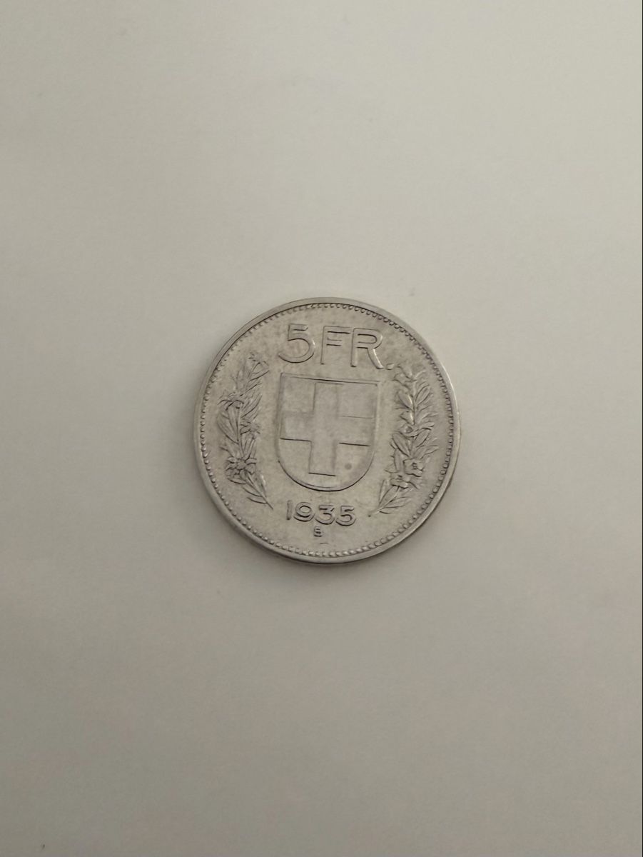 Tutti le monete: 5 Fr. Silbermünze 1935 – Usato da Oberentfelden venduto da Aidan1981