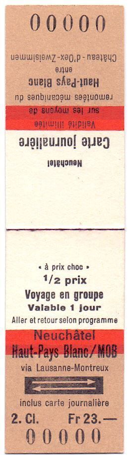 Tickets: Billette Neuchâtel - Haut-Pays Blanc – Gebraucht aus Langenthal von Sammlungs_aus