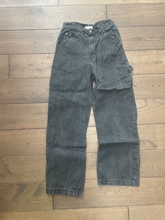 Coole Rework Jeans, Grösse 26, Grau, Y2K, Vintage Style