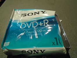 CD leer, Sonny, DVD +R, 6 Stück